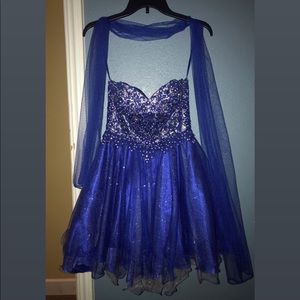 Dark blue dress